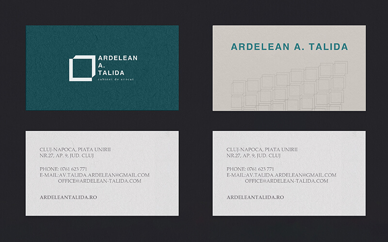 design carti de vizita cabinet avocatura