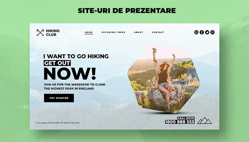 creare site de prezentare